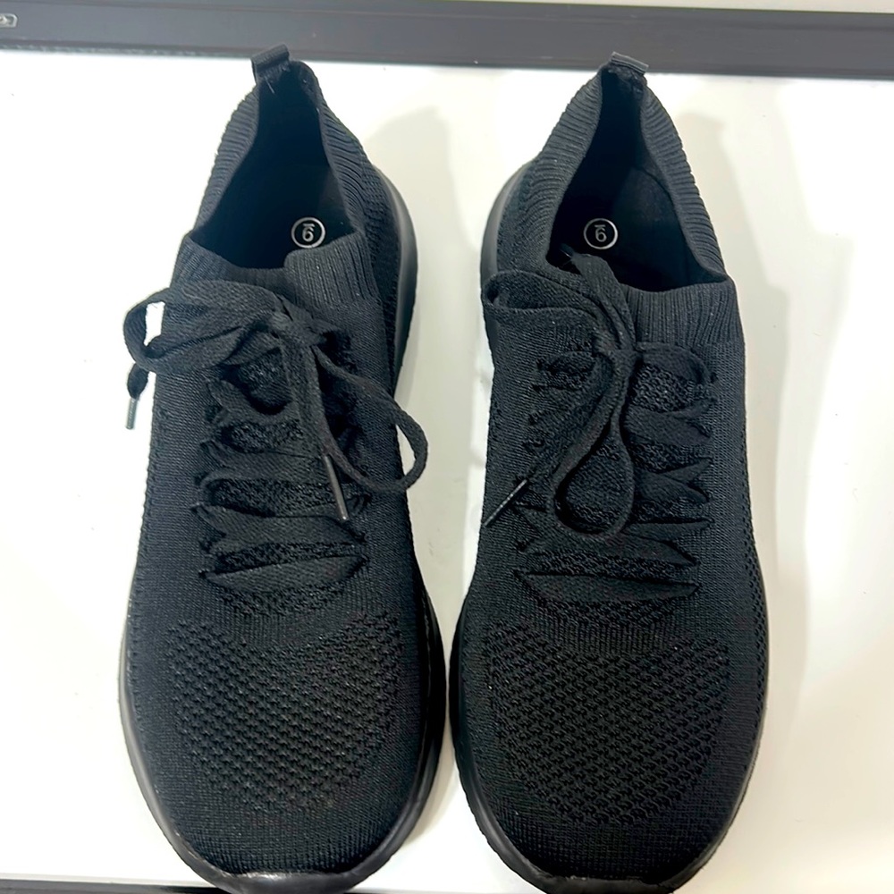 WOMEN FASHIONABLE SLIP ON KNITTED RUNNING SHOES LACE UP LOCK UP EDGEFOR CASUAL 9